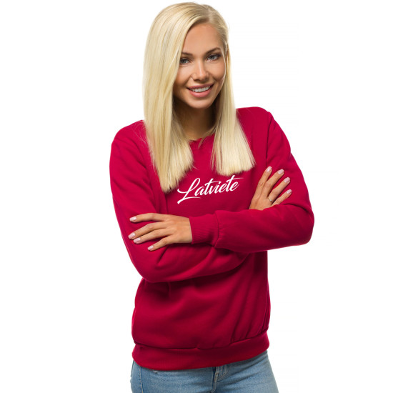 Bordo sieviešu džemperis Latviete JS/W01 - Džemperi Bordo sieviešu džemperis Latviete JS/W01