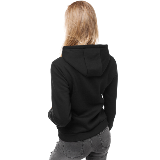 Sieviešu melns džemperis ar kapuci Molin JS/W02