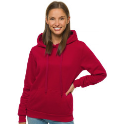 Bordo krāsas sieviešu džemperis ar kapuci Molin Bordo krāsas sieviešu džemperis ar kapuci Molin