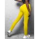 Women's yellow casual pants Flor JS/CK01 - Jeans and Trousers Women's yellow casual pants Flor JS/CK01