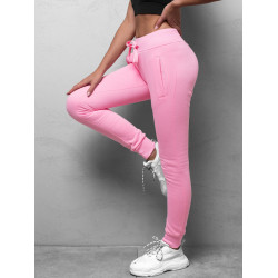 Sieviešu gaiši rozā ikdienas bikses Flor Sieviešu gaiši rozā ikdienas bikses Flor