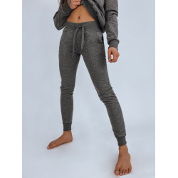 Sieviešu tumši pelēkas ikdienas bikses Flor Sieviešu tumši pelēkas ikdienas bikses Flor