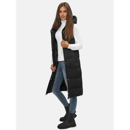Black women's hooded vest Vivol JS/M728/39 - Action Black women's hooded vest Vivol JS/M728/39