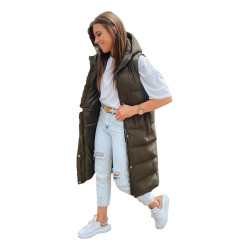 Zaļa sieviešu jaka ar kapuci Luves