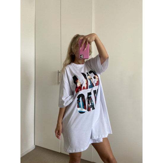 Sieviešu lielizmēra balts t-krekls Ciao PK4441 - T-krekls Sieviešu lielizmēra balts t-krekls Ciao PK4441 Premium