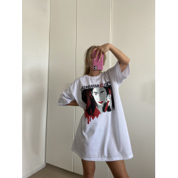 Sieviešu lielizmēra balts T-krekls Nairobi Sieviešu lielizmēra balts T-krekls Nairobi