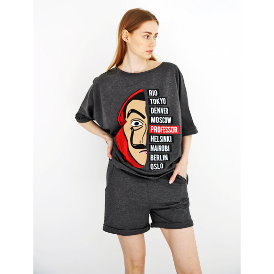 Tumši pelēks dāmu komplekts Vendetta PK1121 - Sievietēm Tumši pelēks dāmu komplekts Vendetta PK1121 Premium