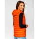 Oranža veste ar kapuci Dzil JS/M23039 - Sievietēm Oranža veste ar kapuci Dzil JS/M23039