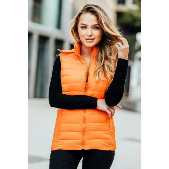 Oranža veste ar kapuci Dzil JS/M23039 - Sievietēm Oranža veste ar kapuci Dzil JS/M23039