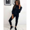 Sieviešu melnais treniņtērps Super
