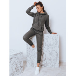Tumši pelēks sieviešu komplekts ar kapuci Komet