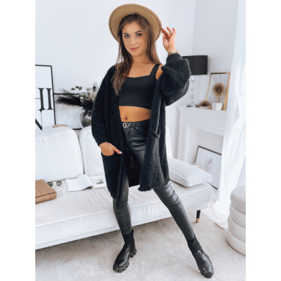 Black cardigan Meduza MY1587 - For women Black cardigan Meduza MY1587