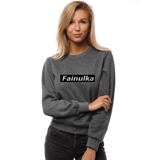 Akcija Sieviešu tumši pelēks džemperis Fainulka JS/W01 - Piezīmes sievietēm Akcija Sieviešu tumši pelēks džemperis Fainulka JS/W01