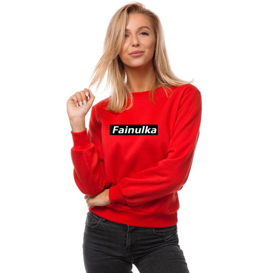Sieviešu sarkans džemperis Fainulka JS/W01 - Džemperi Sieviešu sarkans džemperis Fainulka JS/W01