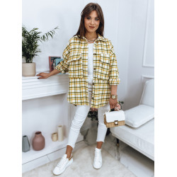 Izpārdošana Sieviešu zaļš rūtains krekls garām piedurknēm Gina