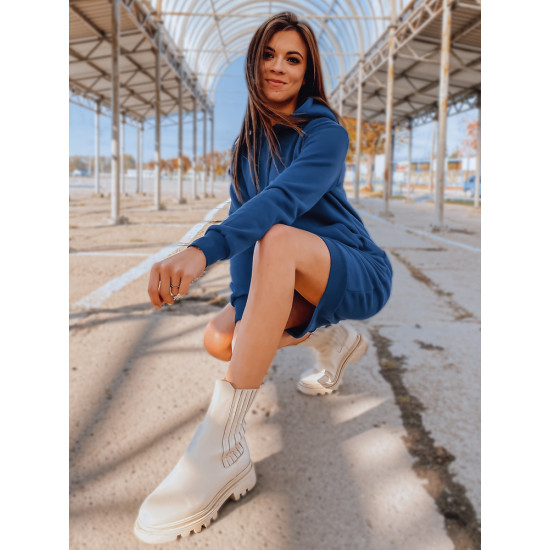 Sieviešu tumši zila kleita ar kapuci Margaret JS/YS10005/25