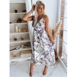 Balta sieviešu kleita ar puķēm Ladybird Balta sieviešu kleita ar puķēm Ladybird