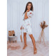 Sale Women's white dress with flowers Rauza