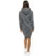 Women's dark gray hooded dress Margaret JS/YS10005/5 - For women Women's dark gray hooded dress Margaret JS/YS10005/5