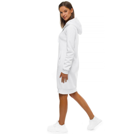 Sieviešu balta kleita ar kapuci Margaret JS/YS10005/1