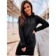 Sieviešu melna kleita ar kapuci Margaret JS/YS10005/3