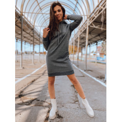 Sieviešu pelēka kleita ar kapuci Margaret