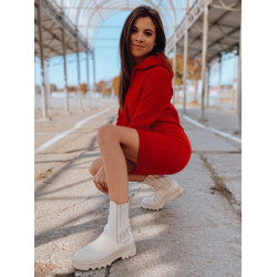 Sieviešu sarkana kleita ar kapuci Margaret