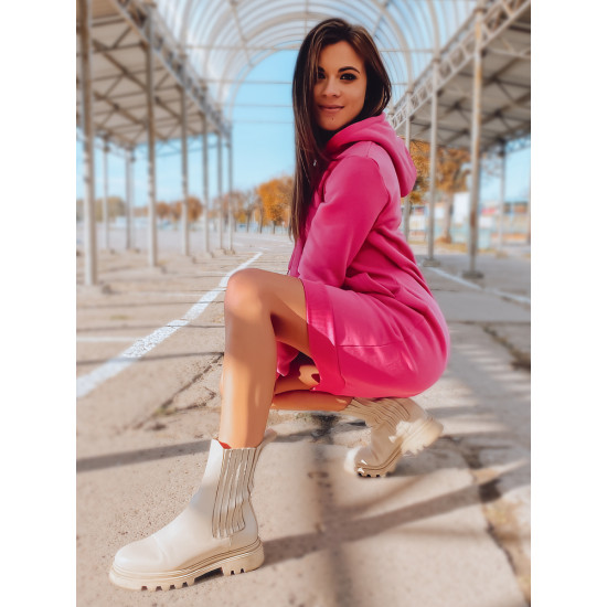 Sieviešu rozā kleita ar kapuci Margaret JS/YS10005/19