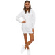 Izpārdošana: sieviešu balta kleita ar kapuci Megan