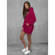 Women's burgundy hooded dress Megan JS/YS10003/21 - For women Women's burgundy hooded dress Megan JS/YS10003/21