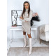 Knitted women's brown dress Snor MY1884 - For women Knitted women's brown dress Snor MY1884