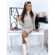Knitted women's brown dress Snor MY1884 - For women Knitted women's brown dress Snor MY1884