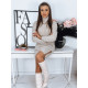 Knitted women's brown dress Snor MY1884 - For women Knitted women's brown dress Snor MY1884