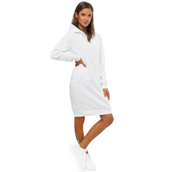 Women's white hooded dress Margaret JS/YS10005/1 - For women Women's white hooded dress Margaret JS/YS10005/1