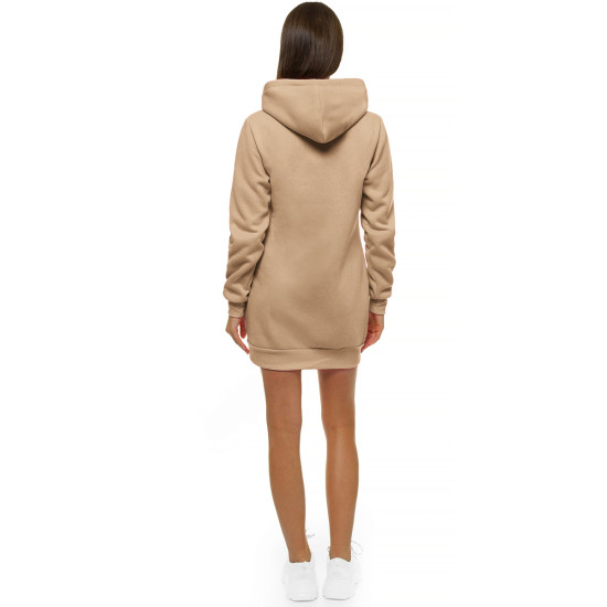 Women's brown hooded dress Megan JS/YS10003/6 - For women Women's brown hooded dress Megan JS/YS10003/6