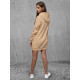 Women's brown hooded dress Megan JS/YS10003/6 - For women Women's brown hooded dress Megan JS/YS10003/6
