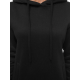 Women's black hooded dress Margaret JS/YS10005/3 - For women Women's black hooded dress Margaret JS/YS10005/3