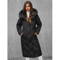 Black women's quilted winter jacket Coco
