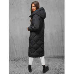 Black women's quilted winter jacket Coco
