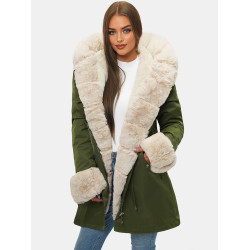 Zielona kurtka damska Moly