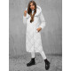 Balta sieviešu stepēta ziemas jaka Coco JS/5M3173/281 - Sievietēm Balta sieviešu stepēta ziemas jaka Coco JS/5M3173/281
