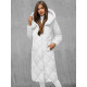 Balta sieviešu stepēta ziemas jaka Coco JS/5M3173/281 - Sievietēm Balta sieviešu stepēta ziemas jaka Coco JS/5M3173/281