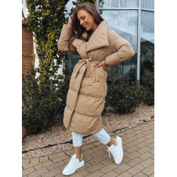 Beżowa pikowana kurtka damska Favi