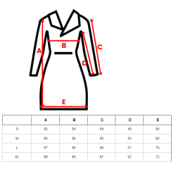 Balta gara ziemas jaka Steper