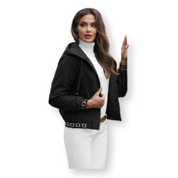 Sieviešu melna jaka Ital Sieviešu melna jaka Ital