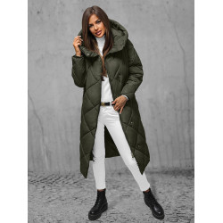 Sieviešu zaļa stepēta ziemas jaka Coco Sieviešu zaļa stepēta ziemas jaka Coco