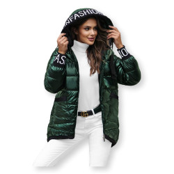 Melna spīdīga jaka Agor