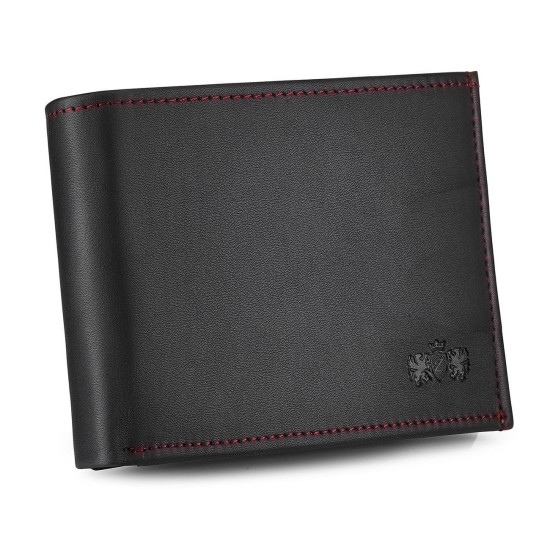 Men's leather wallet Slim (black) ZG-N062-W-F2 - Accessories for men Men's leather wallet Slim (black) ZG-N062-W-F2 Premium