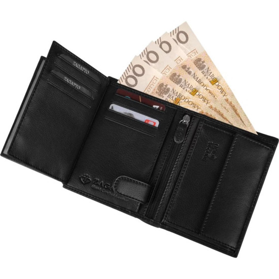 Vīriešu dabīgās ādas maks Titer ZG-N4-F15 - Aksesuāri vīriešiem Vīriešu dabīgās ādas maks Titer ZG-N4-F15 Premium
