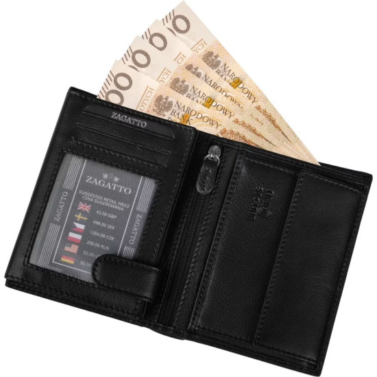 Vīriešu dabīgās ādas maks Titer ZG-N4-F15 - Aksesuāri vīriešiem Vīriešu dabīgās ādas maks Titer ZG-N4-F15 Premium